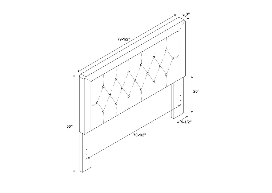 Clayton Upholstered Panel Headboard & Reviews Joss & Main
